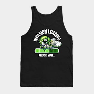 Cicada Invasion Loading Funny Cicada Summer Tank Top